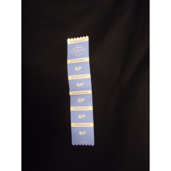 St Johns Bay Comfort Waist Secretly Slender Mid Rise Straight Leg Pants Black 6P - Picture 5 of 12